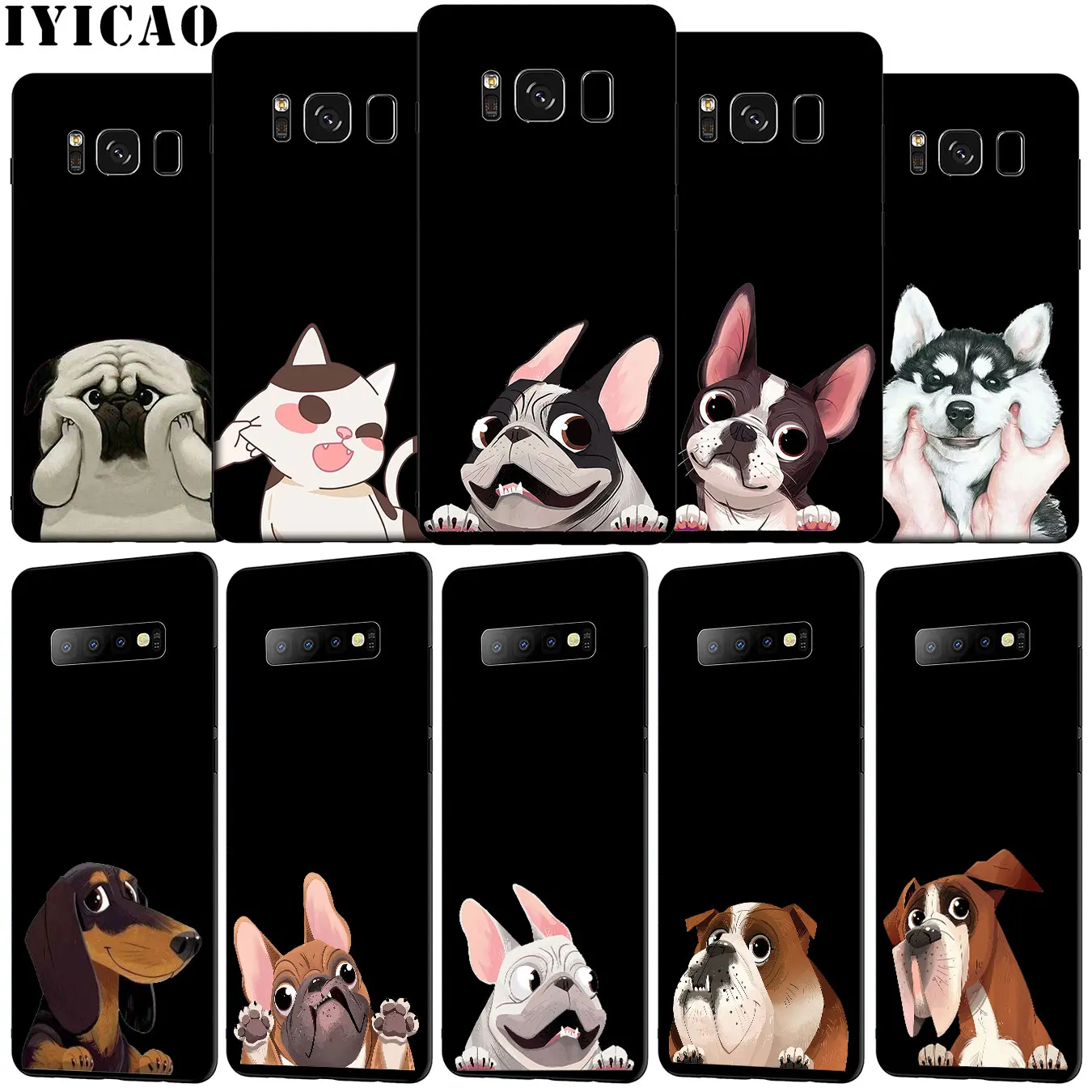 Мягкий чехол IYICAO для телефона Samsung Galaxy S20 Ultra S10e S9 S8 Plus S6 S7 Edge S10 Lite | Мобильные