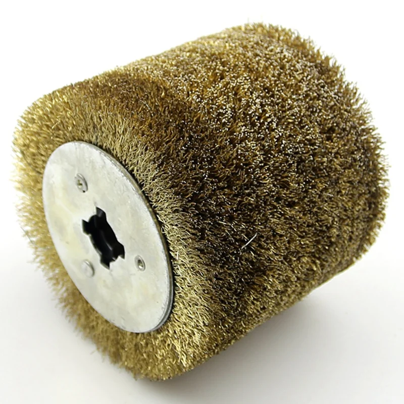  WSFS Hot Wire Brush Wheel Wood Open Paint Polishing Deburring Wheel for Electric Striping Machine
