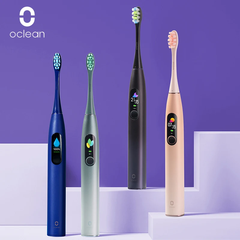 Новинка электрическая зубная щетка Oclean X Pro Sonic с сенсорным экраном IPX7
