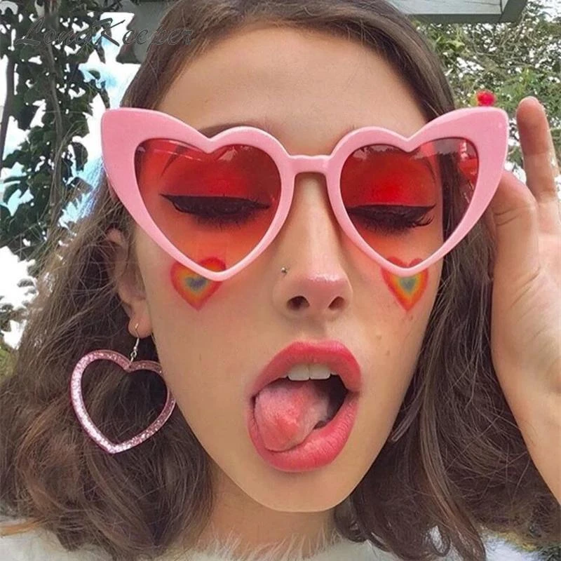 Gafas de sol con forma de corazón para mujer, lentes de sol para Halloween, Sexy, para playa, con Pose, UV, conducir, 2022|Gafas de sol para mujer| - AliExpress