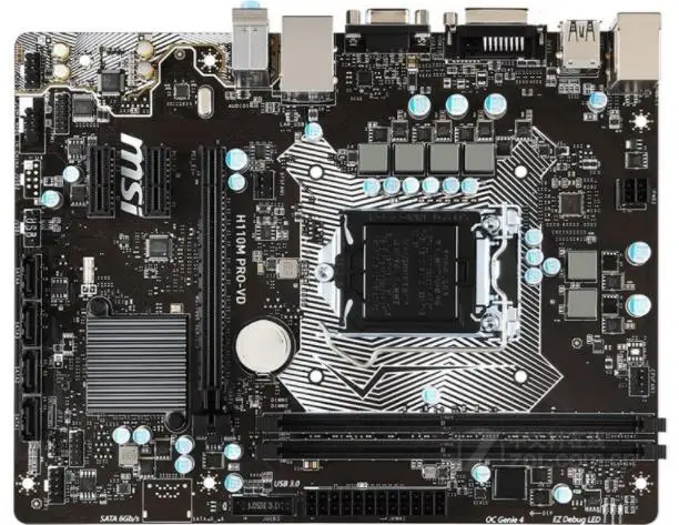 Best Price New MSI H110M PRO-VD motherboard LGA 1151 DDR4 USB2.0 USB3.1 SATA3 DVI VGA 32GB H110 desktop motherboard Free shipping