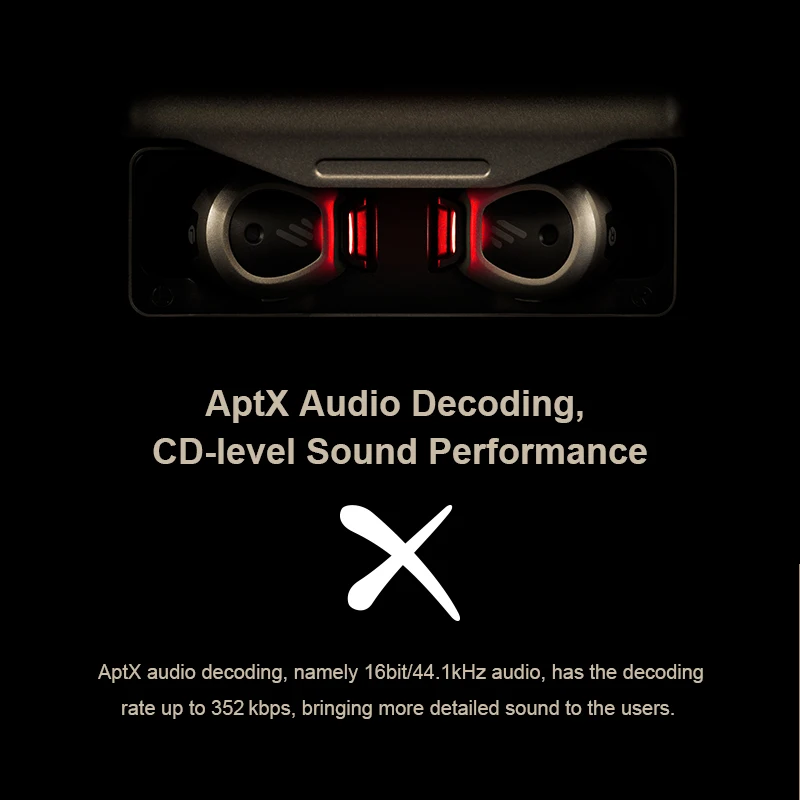 EDIFIER TWSNB TWS Earphone Active Noise Cancelling aptx Earbuds Qualcomm BT 5.0 33hrs Playback LDS Antenna wireless earphone