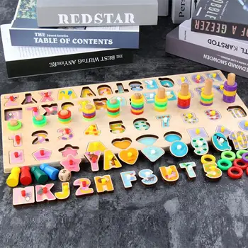 

HOT! Children's Toys 2-3 Years Old Recognize The Number Boys To Develop Brain Intelligence Building Blocks