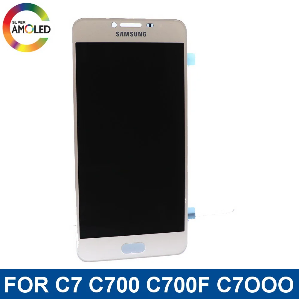 Сменный сенсорный ЖК экран AMOLED C7 для Samsung Galaxy c7 C700 C7000 с цифровым преобразователем