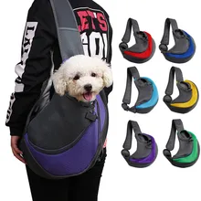 Pet сумка для переноски собак на открытом воздухе Дорожная сумка сетка Оксфорд одно плечо сумка для собак слинг сетка Удобная дорожная сумка для домашних животных