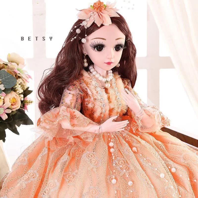 60 см 20 подвижные швы белая кожа Bjd куклы принцесса платье девушки игрушки 3D глаза одежда Обувь Аксессуары BJD кукла игрушка для девочек - Цвет: Белый