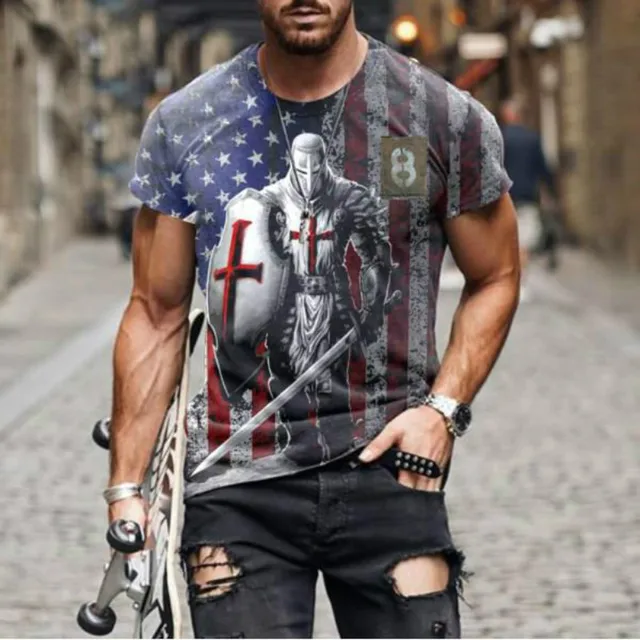 Men's 3D Printed T-shirt Round Neck Breathable Short Sleeve Newest Summer 2021 Creative Personality Shirt Oversized Male T Shirt TY000539GC