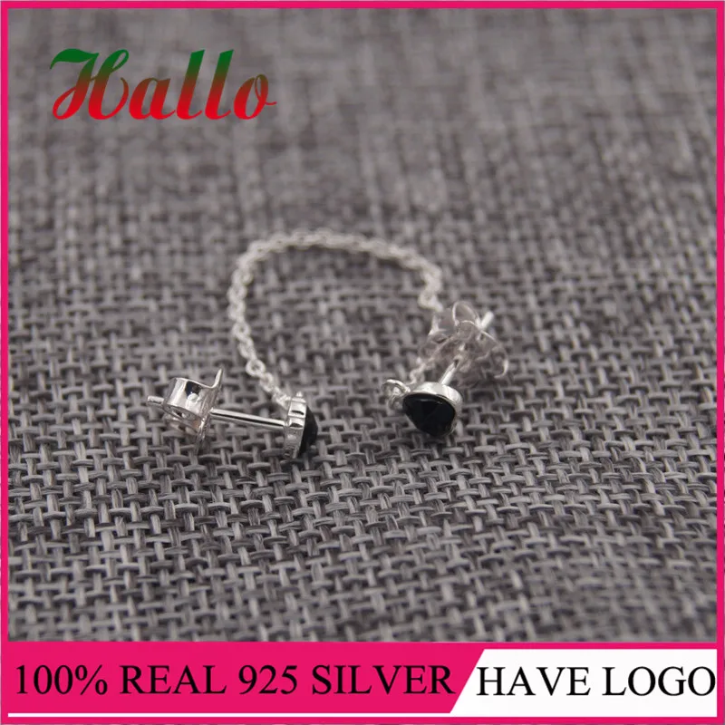 4.8MM 918453510 Aretes de mujer joyas de plata 925 серьги-гвоздики с натуральным камнем для женщин brincos pendientes plata de ley 925 mujer - Цвет камня: 4.8MM 918453510