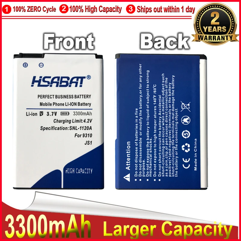 Аккумулятор HSABAT 0 цикл 3300 мАч для Blackberry Curve 9310 JS1 9315 9320 9220 высококачественные