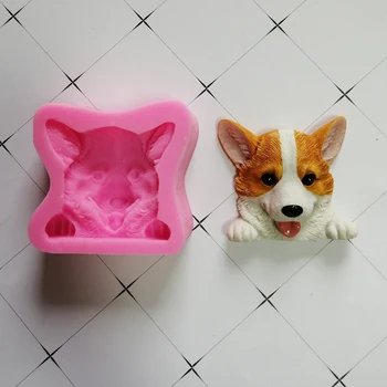 

1544 NEW Dogs Silicone Soap Mold Fondant Mould Cake Decorating Tool Cat Butt Corgi Bulldog Chocolate Gumpaste Sugarcraft Mold