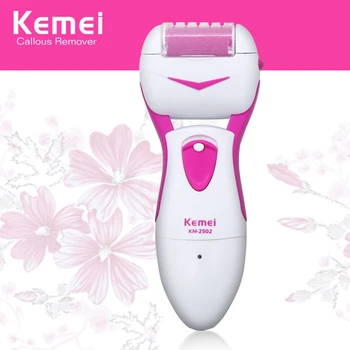 

km-2502 Electric Peel Leg Dead Skin Foot Roller Better Pedicure Velvet Smooth Care Tool Callus Remover Rechargeable for Feet