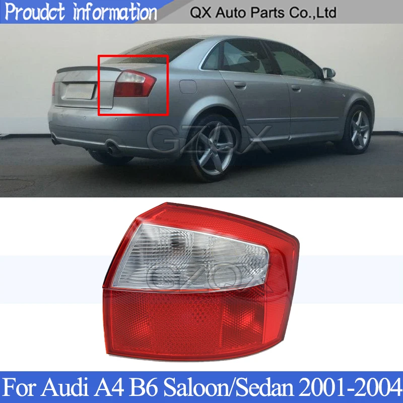 CAPQX Rear Tail light For Audi A4 B6 Saloon/Sedan 2001-2004 Brake Light Taillight lamp head Lamp | Автомобили и мотоциклы