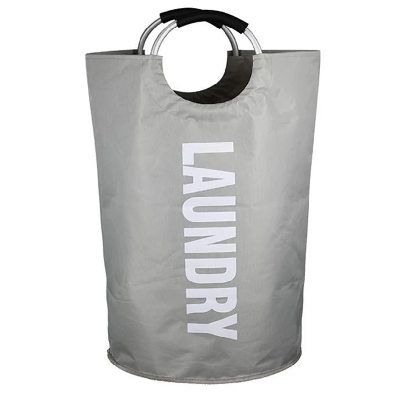 

1Pc Laundry Basket Waterproof Folding Clothes Laundry Hamper Dirty Clothes Organizer Light Grey