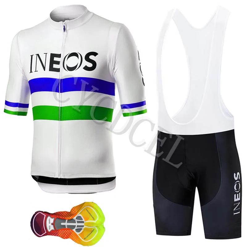 INEOS Pro велосипедной команды Джерси 16D велосипедные шорты комплект Ropa Ciclismo мужские летние быстросохнущие велосипед Майо Одежда - Цвет: Cycling set 12