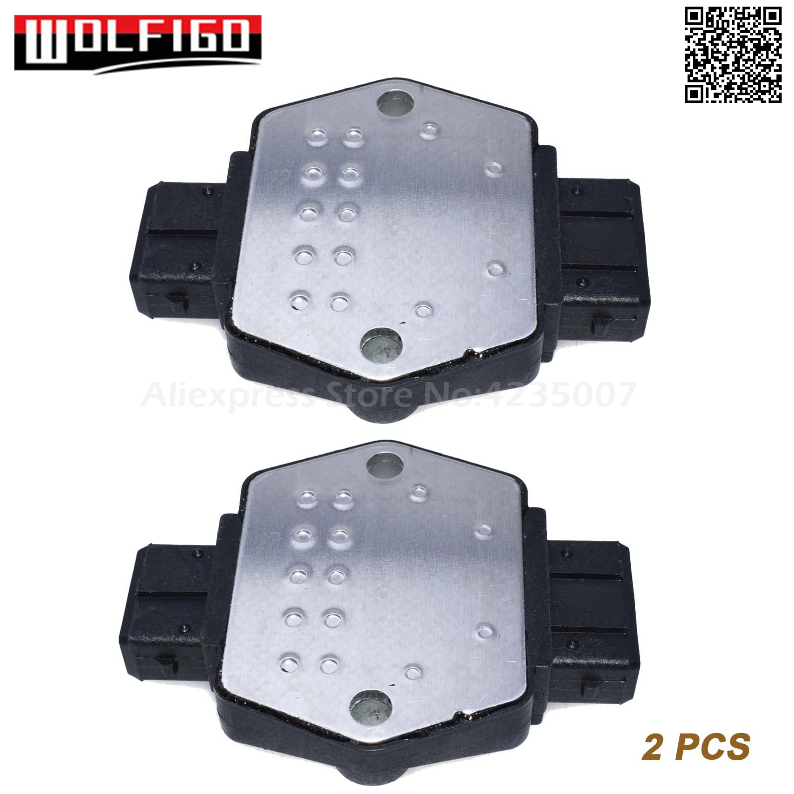 WOLFIGO зажигания Модуль управления блок для Audi A4 RS4 B5 A6 C5 Allroad RS2 4A0905351A, 4A0 905 351, 0 227 100 209, 0227100209 - Цвет: 2 PCS