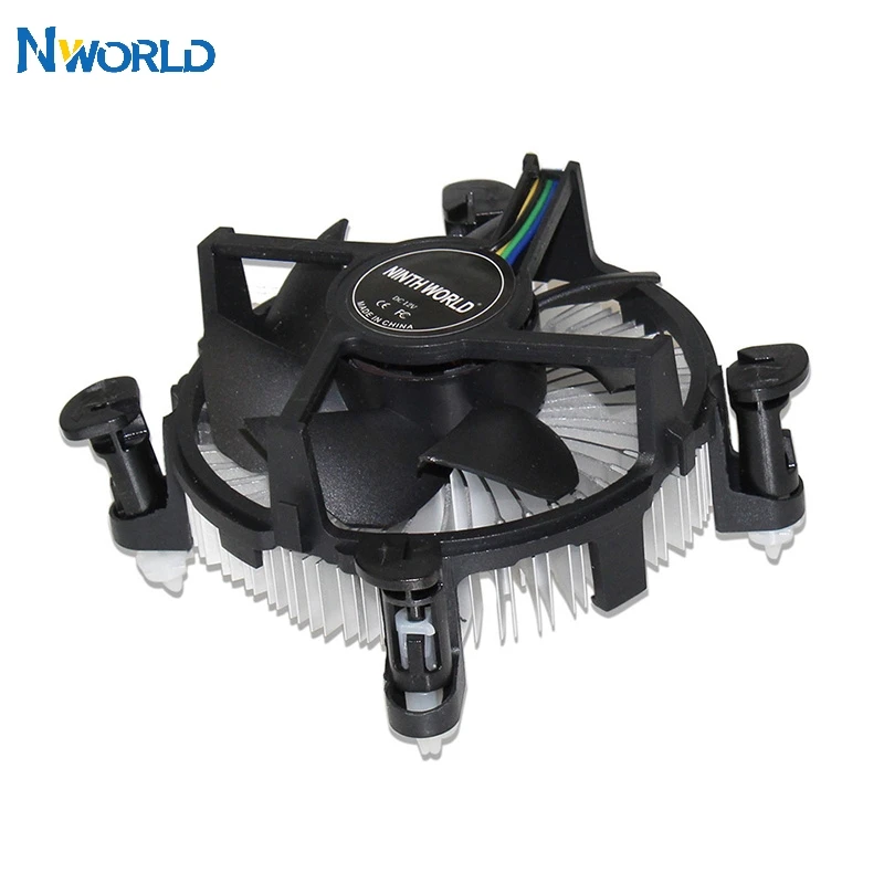 

Socket 1150/1155/1156 4-Pin Connector CPU Cooler With Aluminum Heatsink & 3.5" Fan For Desktop PC Computer Intel Core i3/i5/i7