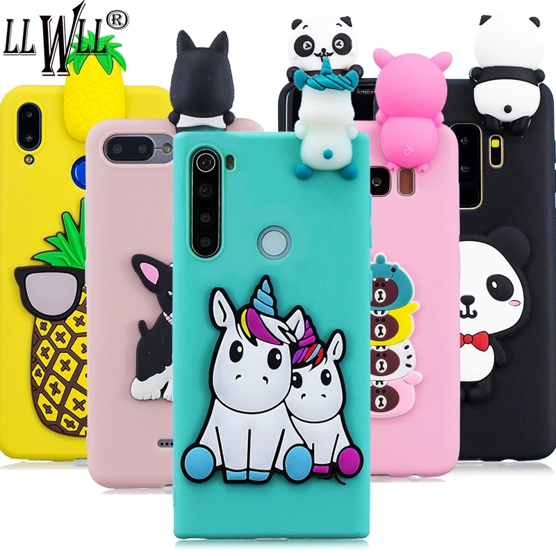 Unicorn Cartoon Redmi Note 8T Case For Xiaomi 3D Toys Silicone Xiomi Cover | Мобильные телефоны и аксессуары