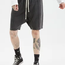 Весна и лето стиль жареный Цвет шнурок хлопок молния прямые трубы мужские шорты