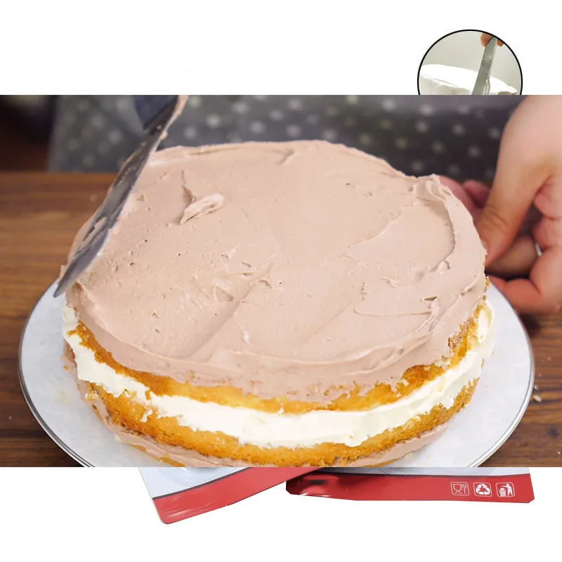10 дюймов нержавеющая сталь крем шпатель для торта DIY украшения торта инструменты кухонные инструменты масло торт крем шпатель