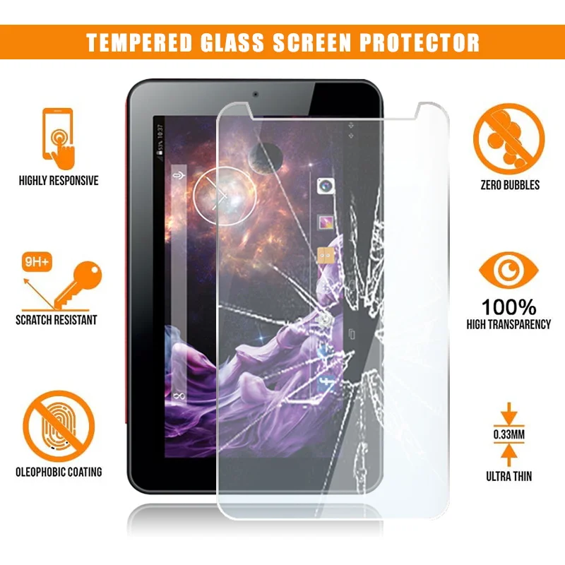 

Screen Protector for ESTAR Mercury HD Quad 7.0" Tablet Tempered Glass 9H Premium Scratch Resistant Film Guard Cover