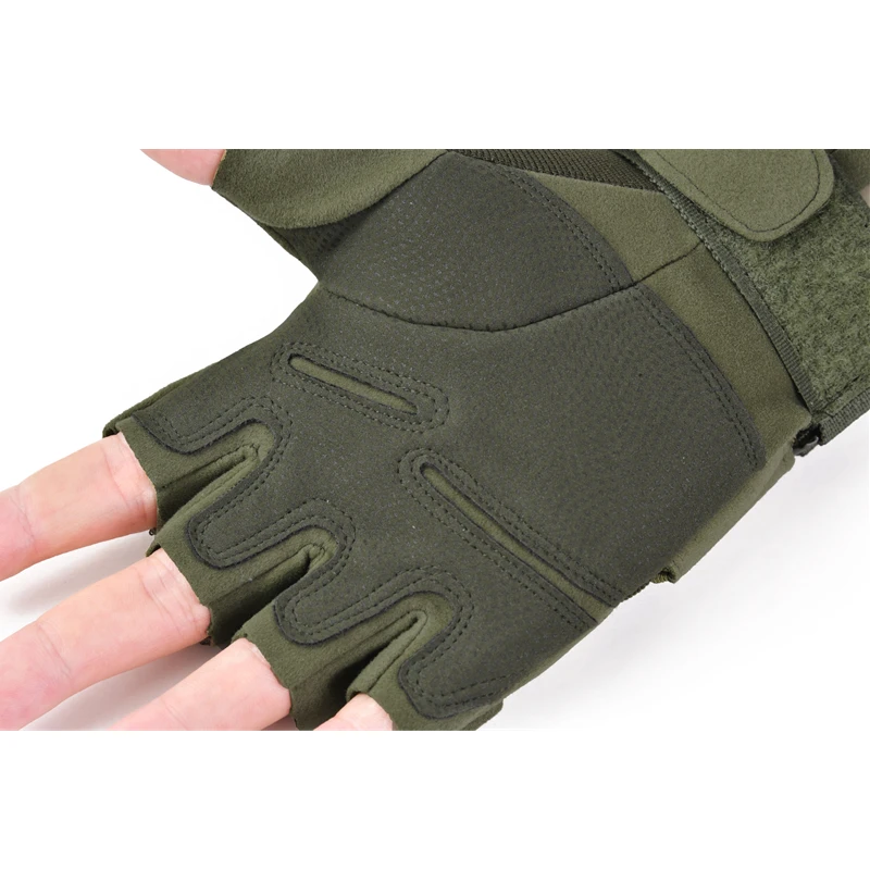 Outdoor Tactical Fingerless Half Finger Gloves For Sports Gym Fitness Motorcycle Riding Cycling Men Women Kids