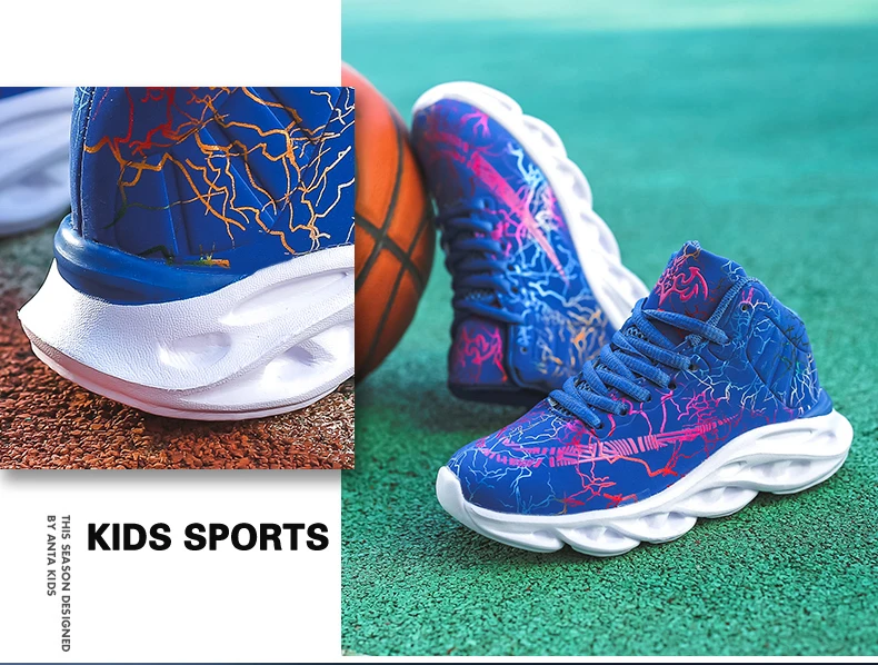 Осенние детские высокие спортивные кроссовки, детская кожаная обувь для мальчиков, мягкая Брендовая обувь, баскетбольные кроссовки, кроссовки