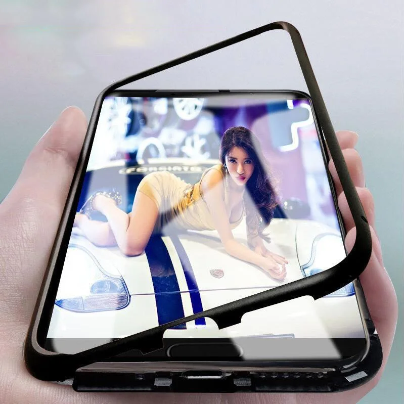 Magnetic Case Double-sided 360 Full Protect for Samsung galaxy Note 9 8 A7 A8 2018 cover case |
