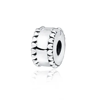 

2019 New Autumn Collection 925 Sterling Silver Beads Beaded Hearts Clip Charms fit Original Pandora Bracelets Women DIY Jewelry