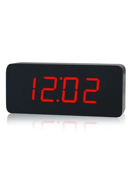 

Vintage Wooden LED Luminous Alarm Clock Electronic Digital Silent Alarm Clock Portable Multi Function Student Alarm Clock MM60NZ