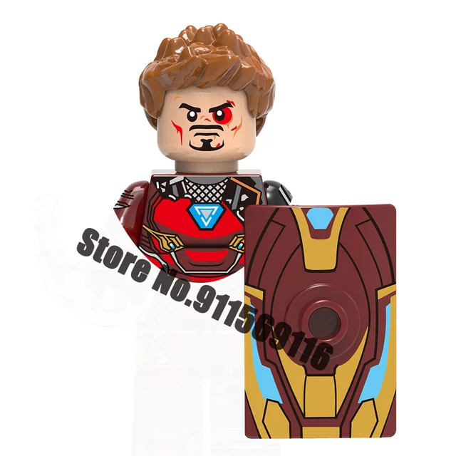 Superhero Iron Man Mark Building Blocks Bricks Tony Stark War Machine Ultron Action Figures Kids Toys Christmas Gifts H-X942