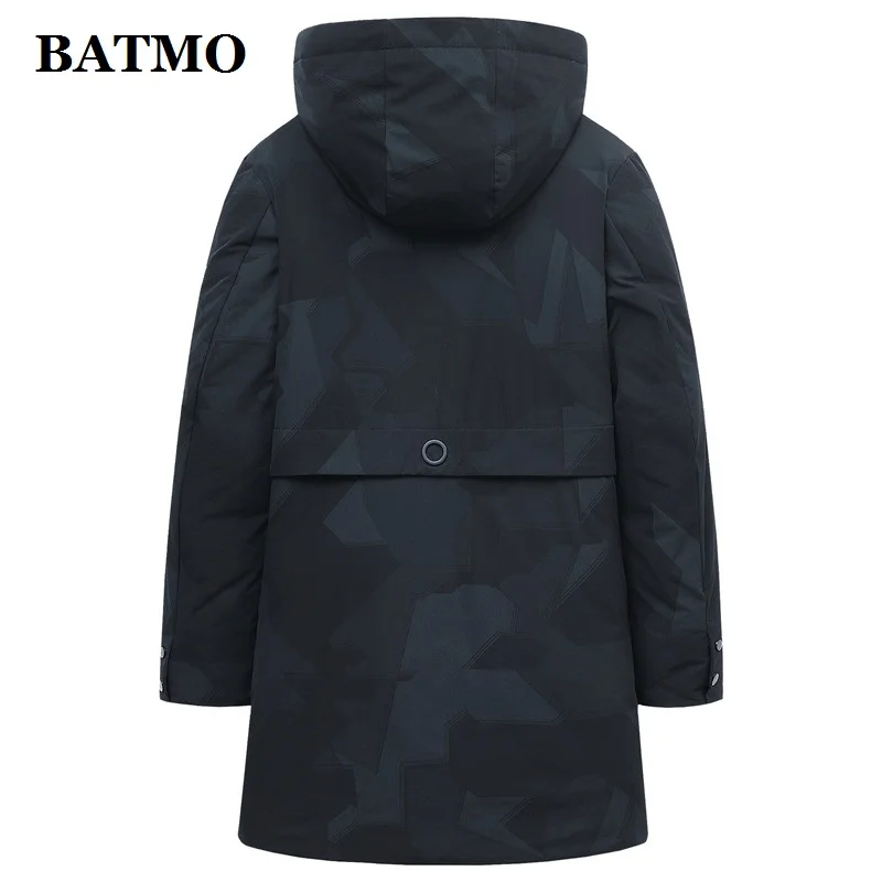 BATMO Новое поступление Зима 90% белые куртки с капюшоном на утином пуху мужские пуховики плюс размер M-4XL 9735