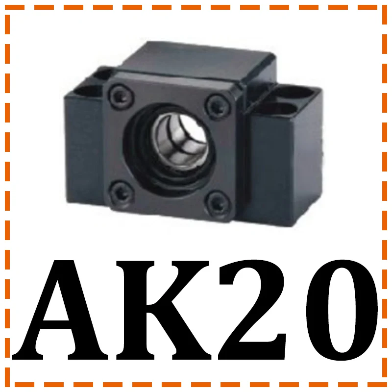 MAXTENSO Профессиональный блок поддержки AK10 AK12 AK15 AK20 AK25 неподвижная сторона C3 C5 C7 для шарикового винта ТБИ СФУ 1204 1604 Премиум ЧПУ - Цвет: AK20
