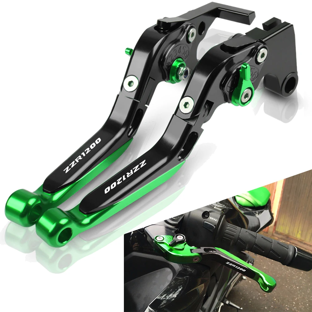 Тормоза сцепления для Kawasaki ZZR1200 ZZR 1200 2002 2003 2004 2005 CNC регулируемые Складные