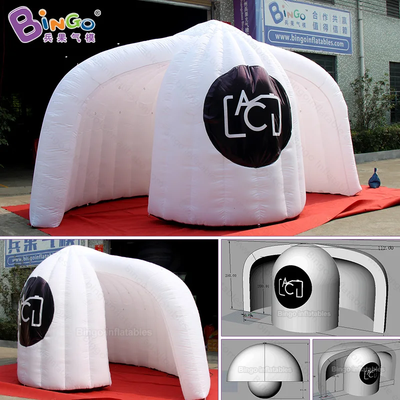 Free Shipping 5x3.6x2.5 Meters Double Door Inflatable Photo Booth / Portable Enclosure Tent - BG-T0104 6