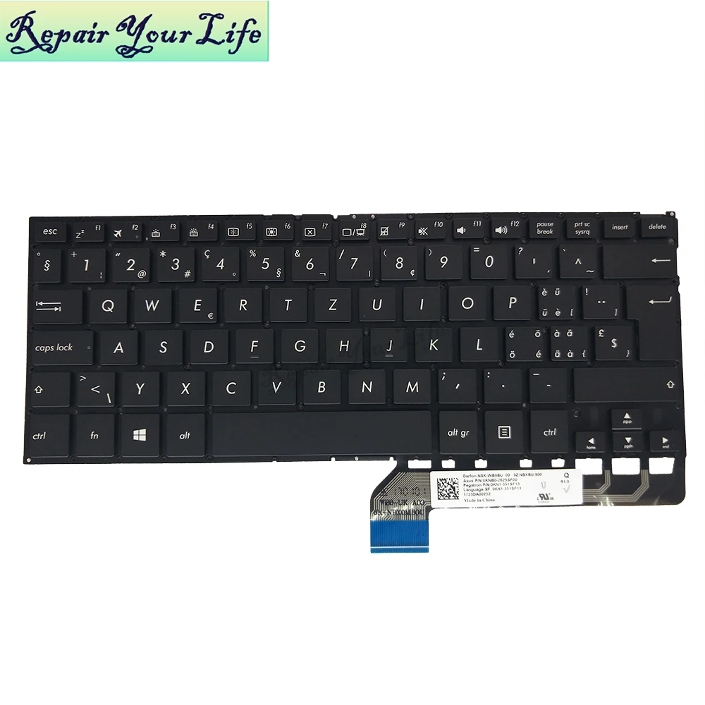 

keyboard for ASUS ZenBook Flip UX360 UX360UA UX360C CF CS GK HE NE SW BE CA CZ HB black with rose gold backlit Screws no frame