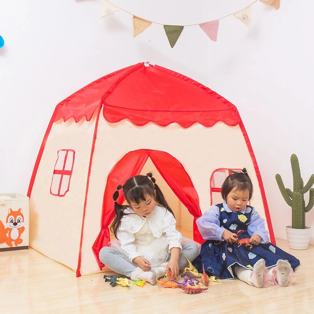 

Play House Game Tent Toys House for Children Portable Foldable Princess Folding Castle Gifts Teepee Tent for Kids A057