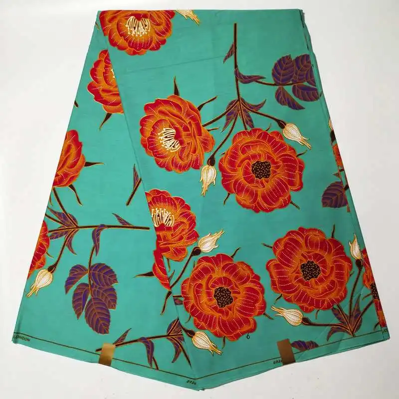 Новое прибытие Печать африканская Гарантированная настоящая мягкая Цветочная восковая ткань хлопок Нигерия воск Анкара ткани для женщин Свадебное платье