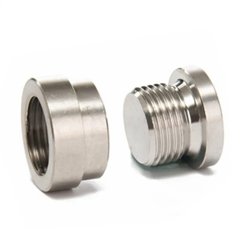 M18X1.5 Thread Stainless Steel O2 Oxygen Sensor Bung And Plug Kit