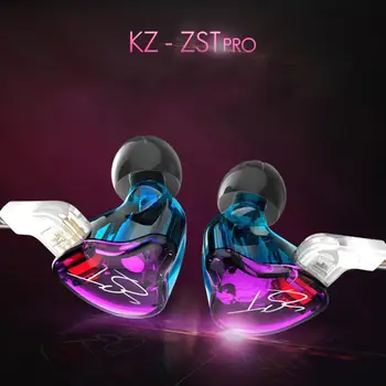 

KZ-ZST In Ear Monitor Earphones 3BA Balanced Armature Driver HIFI Bass In Ear Monitor Sport Headset Noise Cancelling Earbuds