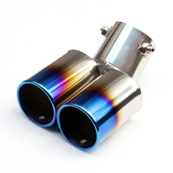 

Universal Car Accessories Tailpipe 63mm 2.5" Caliber Inlet Auto Rear Muffler Silencer Exhaust Tail Pipe Tip Cover Trim Steel