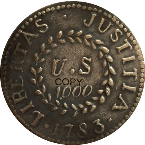 1783 США colonial issues копия монет