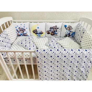 

Комплект в кроватку "Мультяшки" Комплекты в кроватку