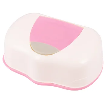 

2pcs Reusable Wet Tissue Box with Cover Household Dustproof Desktop Wet Wipes Case Wet Tissue Organizer Storage Container