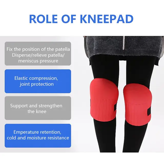 1 Pár 19*15 Cm Állítható Kertészeti Eva Hab Professzionális Térdpárnák Vízálló Puha Habpárna Hevederekkel - Image 3