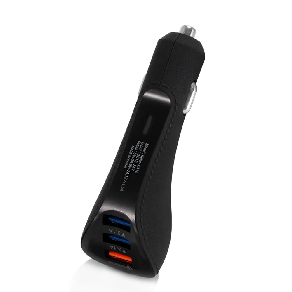 3-Порты и разъёмы зарядных порта USB для автомобиля Зарядное устройство адаптер QC 3,0 Быстрая зарядка для iPhone samsung RF ABS материал для защиты окружающей среды полезные