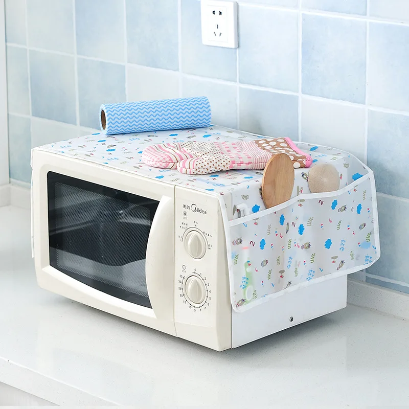 

Microwave Dust Cover Waterproof Oven Cover Kitchen European Style Oil Cover Cloth Microwave Cover Dust Cover