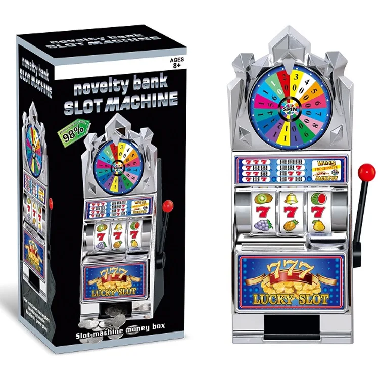 

Children Creative Coin Bank Slot Machine Grand Slam Slot Machine Money Box Children'S Educational Toy zhong jiang ji