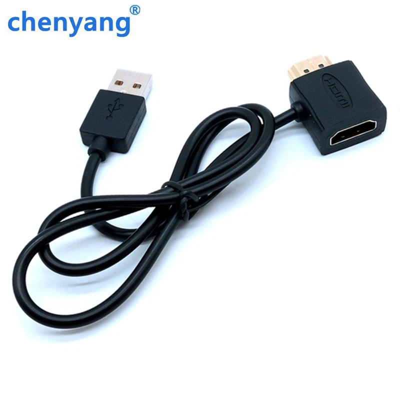 HDMI Мужской к USB Женский адаптер портативный HDMI мужчин и женщин адаптер с USB 2,0 удлинитель Кабель питания 0,5 м для HDTV мужской