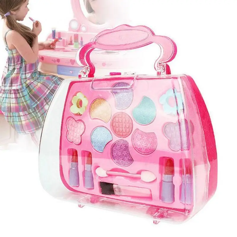 Toys For Girls Beauty Set Make Up Kids 3 4 5 6 7 8 Years Age Old Birthday Gifts Makeup Tools TSLM1