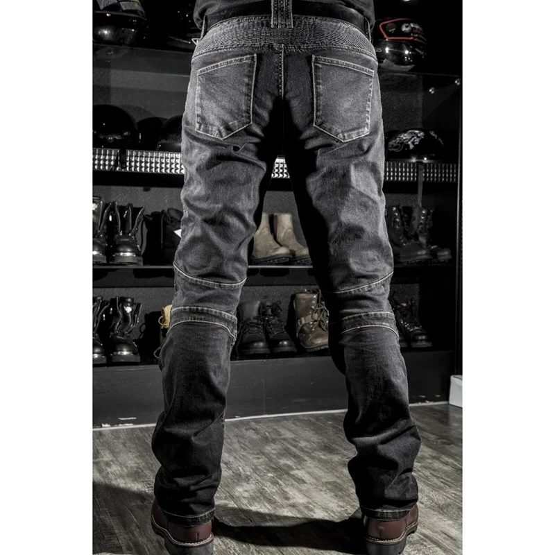 Новые мотоциклетные штаны мужские мото джинсы защитные снаряжение для езды на мотоцикле брюки штаны для мотокросса Hi-06